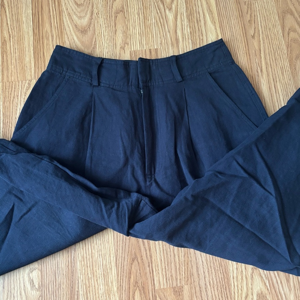 Apiece Apart Bari Crop Trouser in Indigo - Picture 5 of 9